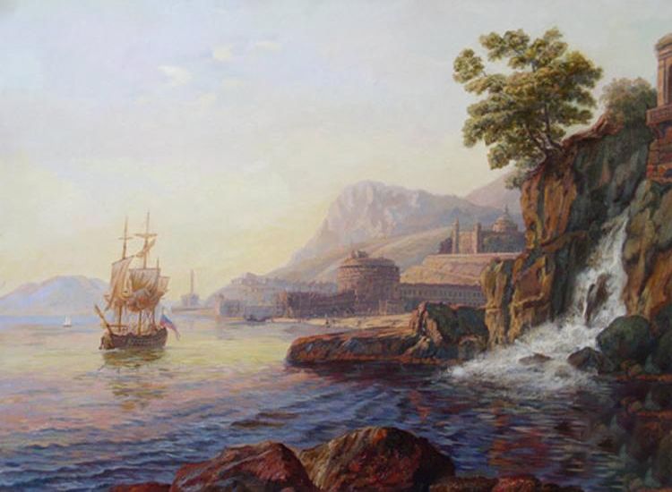 Картина "Средиземное море" Панов Эдуард Парфирьевич