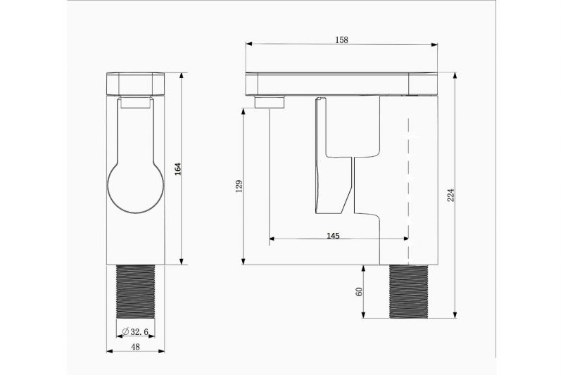 Смеситель для раковины Orange OneLife P08-021b черный фото 4