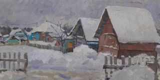 Картина "Снег" Аркадий Поляков