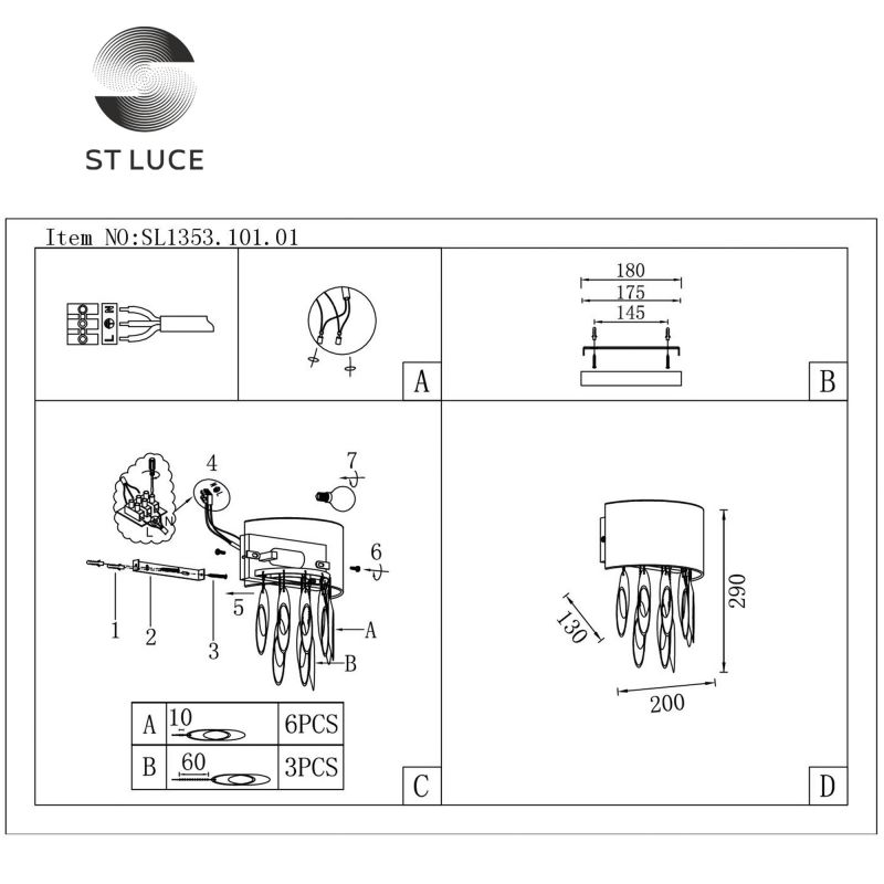 Бра ST Luce Nettuno SL1353.101.01