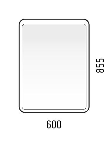 Зеркальный шкаф Corozo Рино SD-00000964 60х85 см с подсветкой