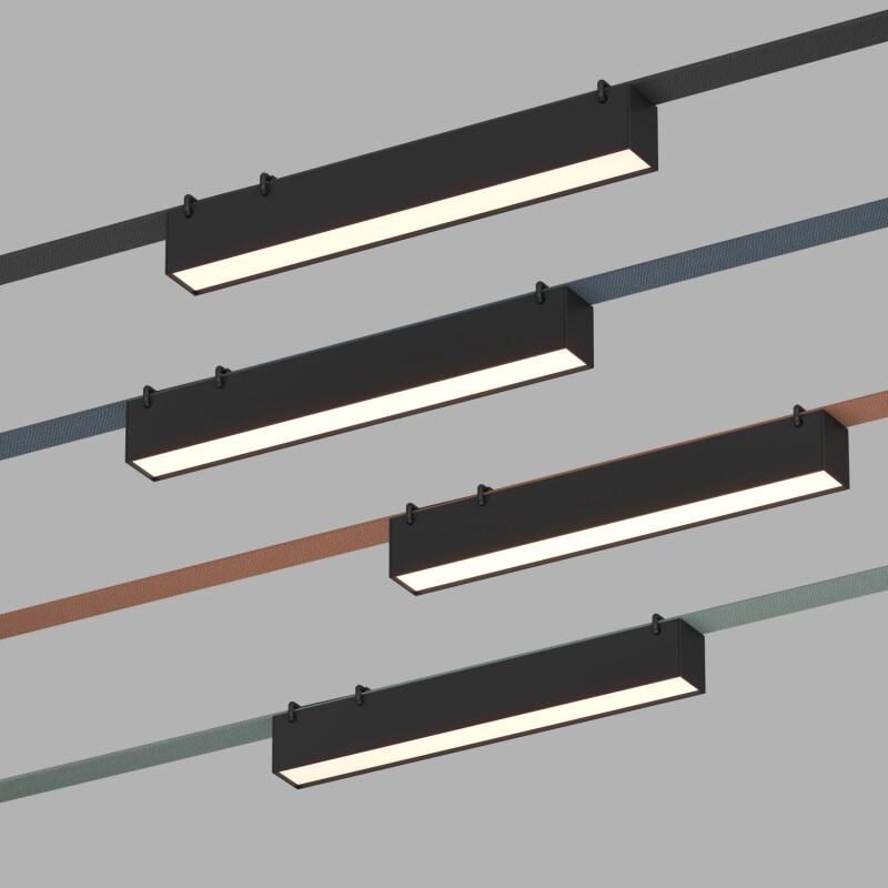 Cветильник для трека-ремня Denkirs Belty Linear, со светодиодом,4000K,черный,DK5574-BK