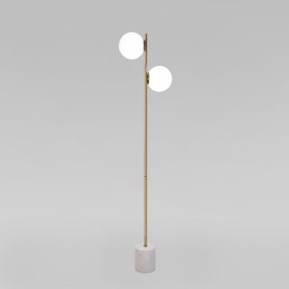 Напольный светильник Eurosvet Marbella с мраморным основанием 01158/2 латунь