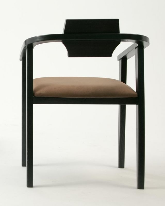 Стул-кресло Челси ПМ чёрный/коричневый Z011834B04