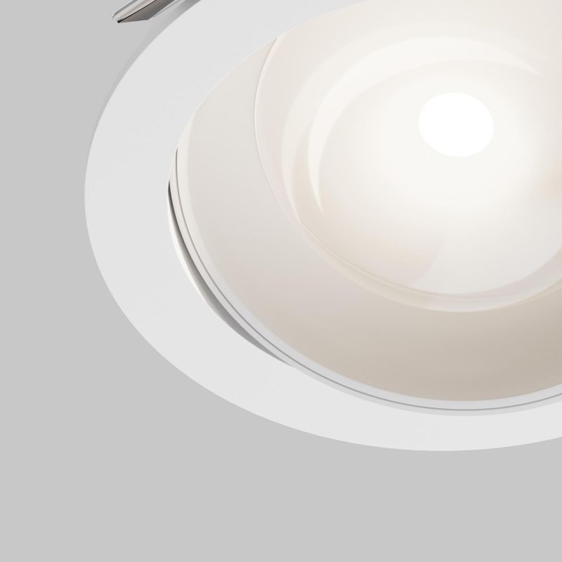 Встраиваемый светильник Maytoni Lens IP44 LED 3000К(теплый) 12W DL105-12W3K-W фото 3