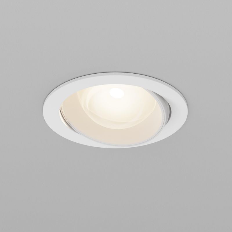 Встраиваемый светильник Maytoni Lens IP44 LED 3000К(теплый) 12W DL105-12W3K-W фото 4