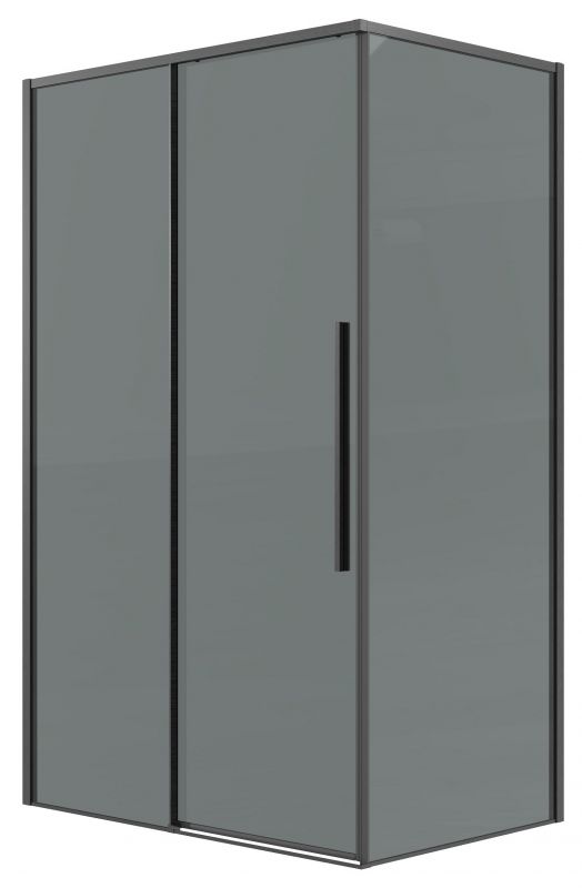 Душевой уголок Grossman Galaxy 120.K33.01.1010.42.10, 100х100 см, профиль графит сатин, стекло тонированное фото 1