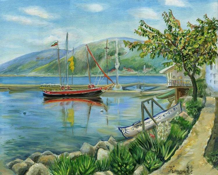 Картина "Балчишские лодки - 2" Кашина Евгения
