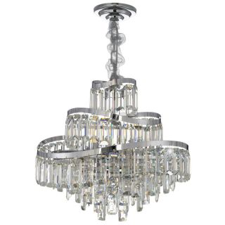 Люстра хрустальная подвесная Citilux NAIAD Хром Е14 320W CL315151