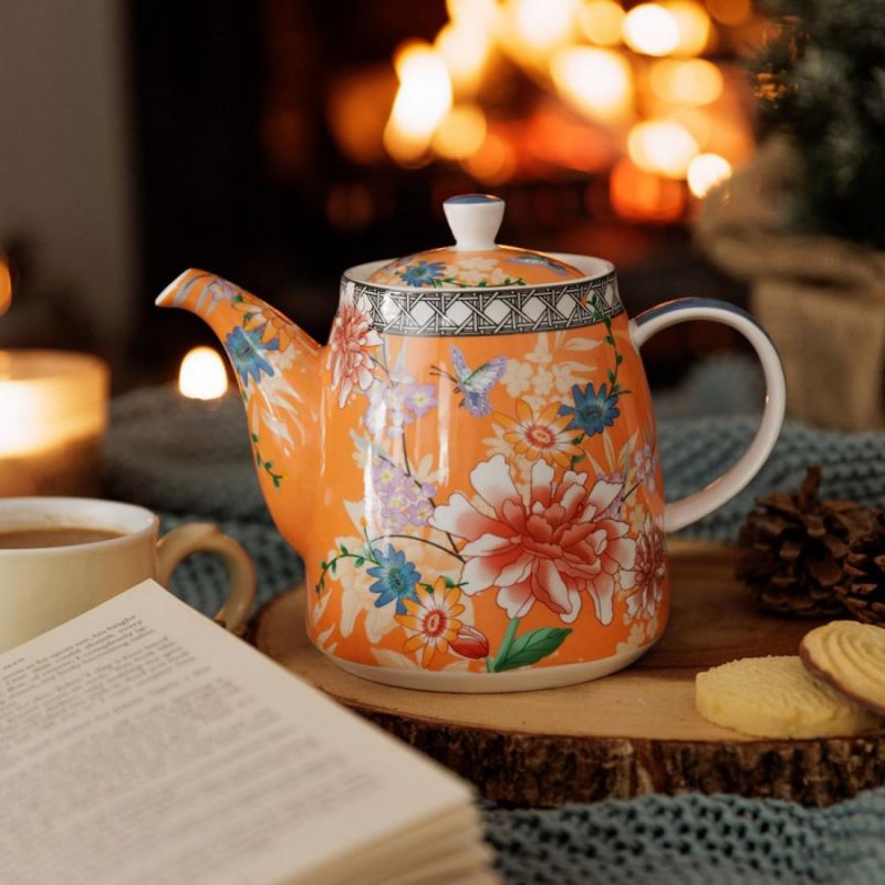 Чайник заварочный 1 л Kitchen Craft London Pottery оранжевый BD-3143603 фото 9