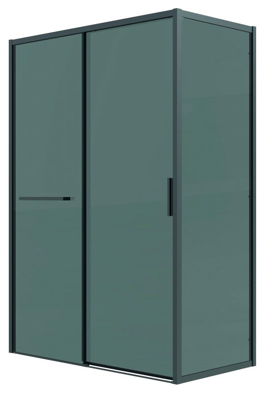 Душевой уголок Grossman Style 120.K33.05.1010.21.10, 100х100 см, профиль черный матовый, стекло тонированное фото 1