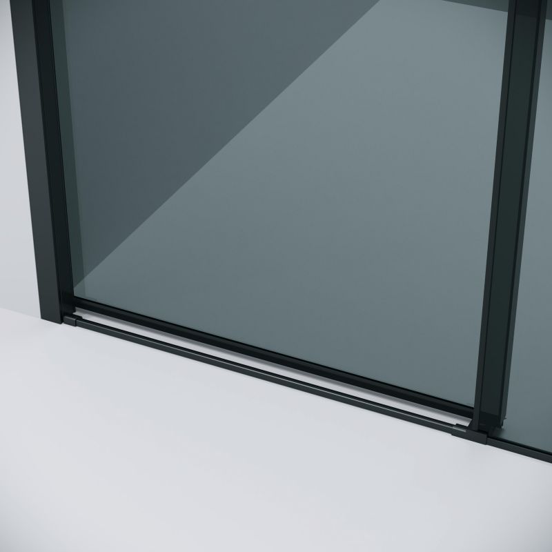 Душевой уголок Grossman Style 120.K33.05.1010.21.10, 100х100 см, профиль черный матовый, стекло тонированное фото 9