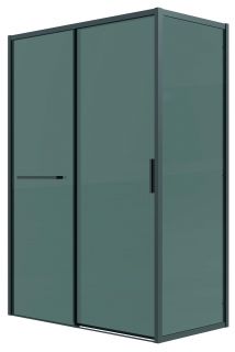 Душевой уголок Grossman Style 120.K33.05.1010.21.10, 100х100 см, профиль черный матовый, стекло тонированное
