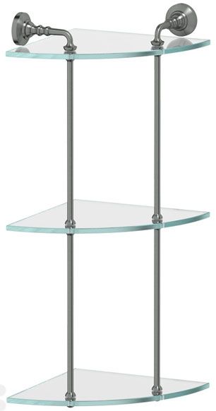 Полка угловая 3-х ярусная 23 cm 3SC Stilmar STI 419 (серебро) фото 1