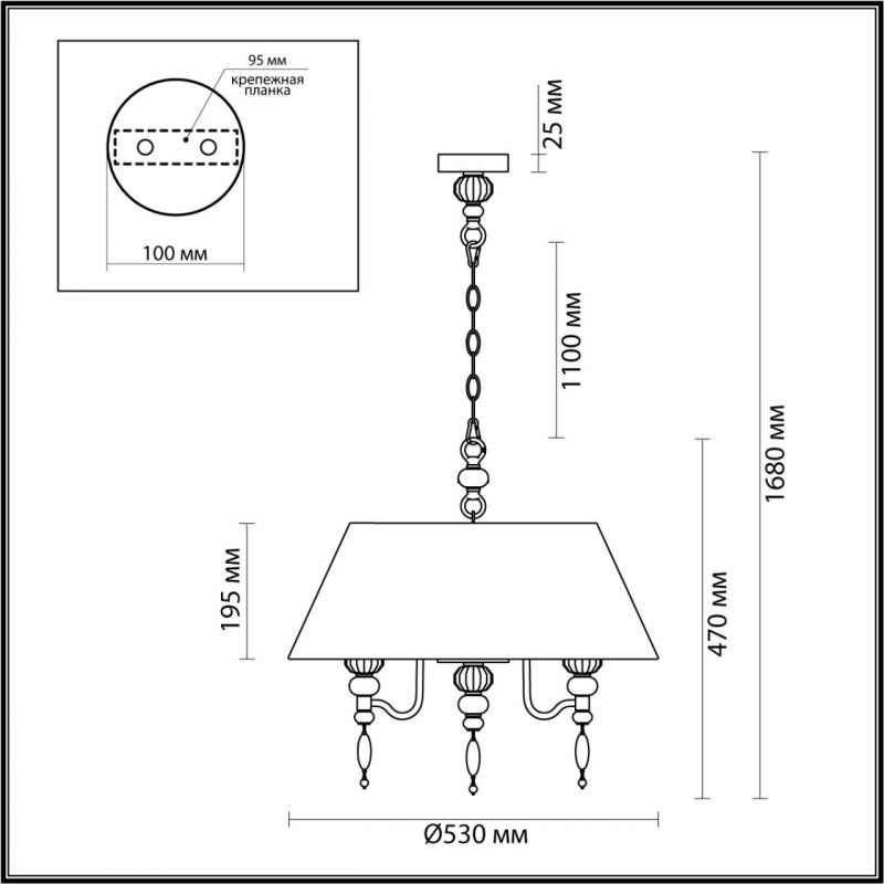 Люстра Odeon Light MODERN 4896/5A фото 2