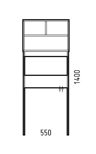 Стойка Corozo Монро 55 SD-00000390, 55х140 см