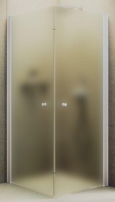 Душевой уголок MaybahGlass MGY-1294-1, 90х90 см, профиль белый, стекло тонированное фото 1