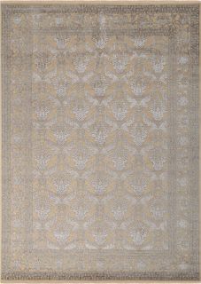 Индийский ковер из шерсти и арт-шёлка Carpet «KING OF AGRA» NO59-CRE-CRE 72 x 138 см