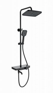 Душевая стойка с термостатом WONZON & WOGHAND WW-B3099-A-MB Черный