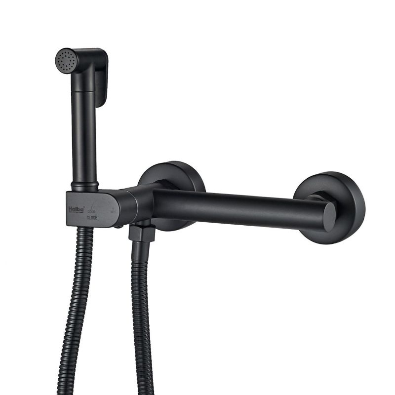 Гигиенический душ со смесителем Haiba HB5514-7 черный фото 1