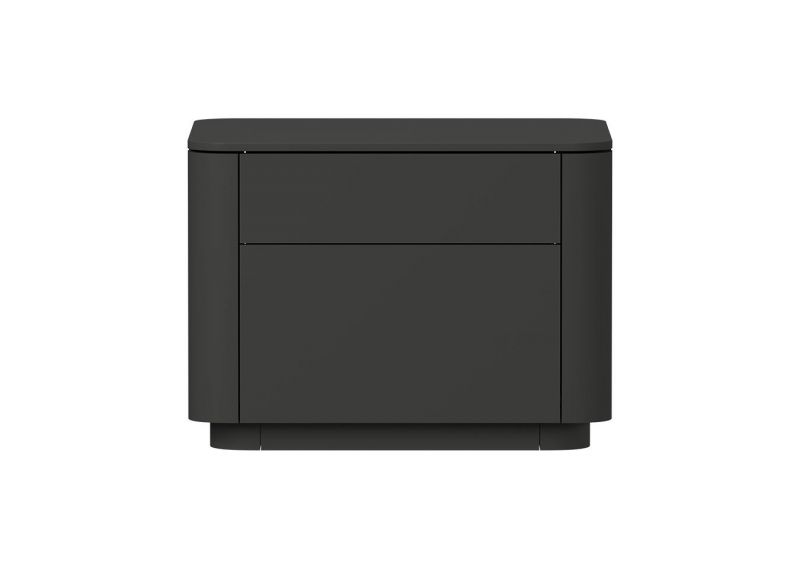 Тумба прикроватная Ellipsefurniture Tammi 2 ящика ширина 50 см (черный) TM010206150101 фото 1
