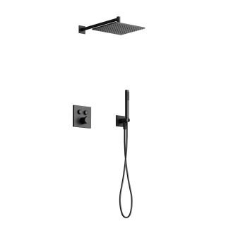 Душевая система с термостатом Sancos Linn SC9022MB черный матовый
