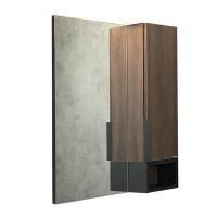Зеркальный шкаф Comforty Франкфурт 00004151044CF дуб шоколадно-коричневый