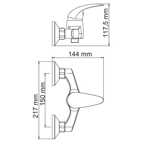 Смеситель для душа WasserKRAFT Isen 2602 фото 3