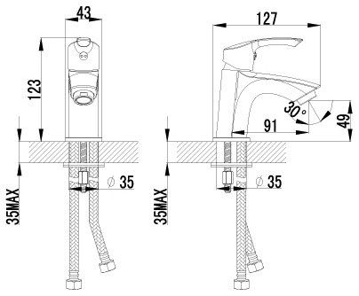 Смеситель Lemark plus Strike LM1106C