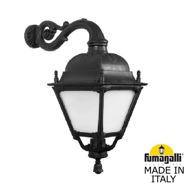 Уличный настенный светильник Fumagalli SIMON черный, бежевый U33.171.000.AYH27