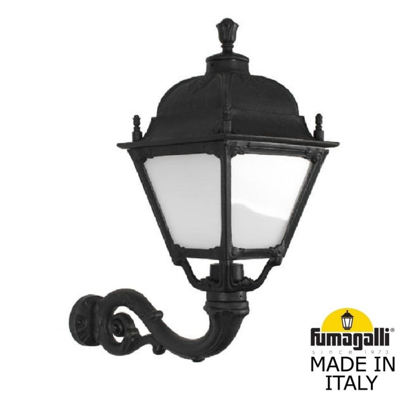 Уличный настенный светильник Fumagalli SIMON черный, бежевый U33.171.000.AYH27