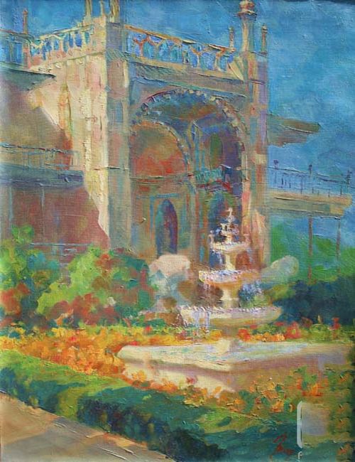 Картина "Восточный фонтан" Игорь Миргород