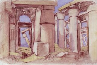 Картина "Древний храм" Кашина Евгения