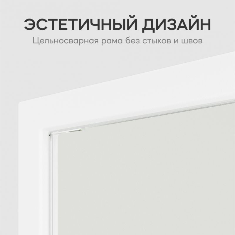 Напольно-настенное зеркало в раме GENGLASS HALFEO XL BD-2374100 белое фото 11