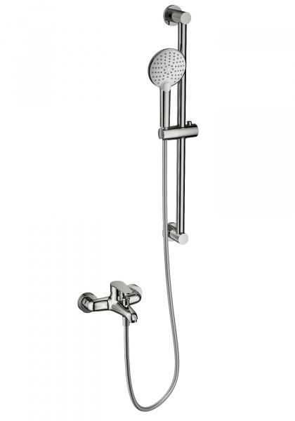 Смеситель для ванны WONZON & WOGHAND WW-AE3205-CR с душевым гарнитуром, Хром фото 1
