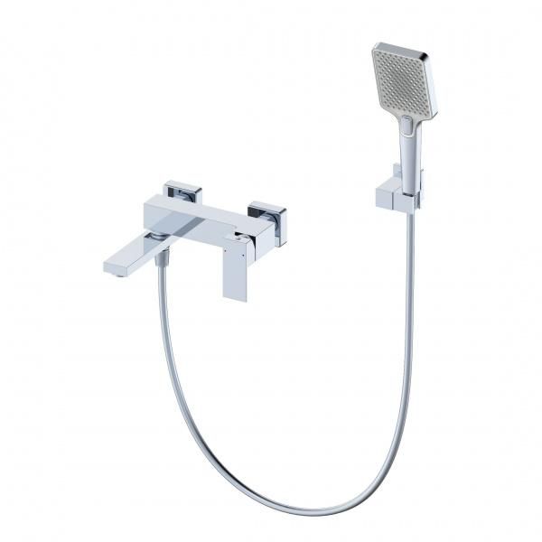 Смеситель для ванны WONZON & WOGHAND WW-88639016-CR с душевым гарнитуром, Хром фото 1