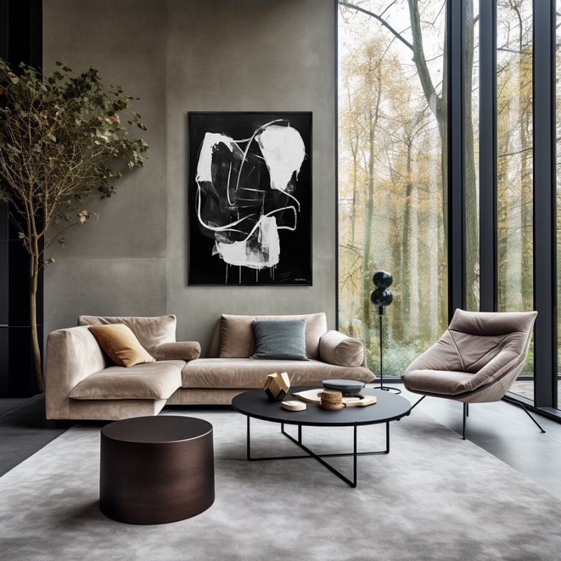 Репродукция картины ArtNoMore на холсте Non-streamlined shapes, No 1, 2024г. фото 3