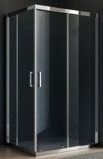Душевой уголок Royal Bath HPD RBHPD-T-CH 100 профиль хром, стекло прозрачное