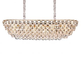 Люстра Newport 5250 Champagne gold Clear crystal+acrylic Е14 5259+9/S gold