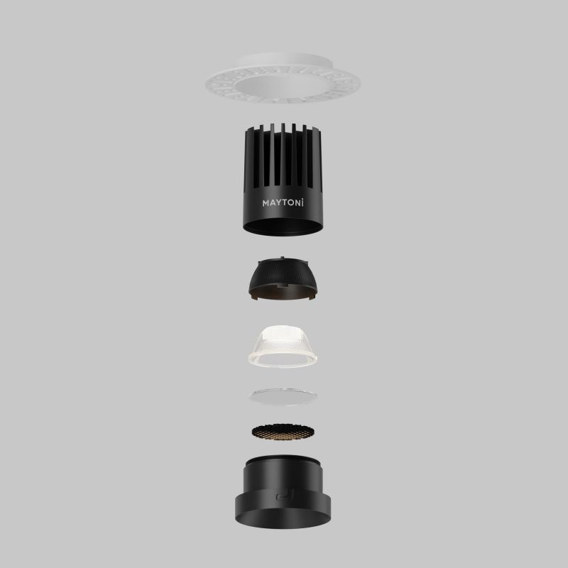 Встраиваемый светильник Maytoni Dip LED 4000К(белый) 15W DL121-15W-4K-TRS-B фото 5
