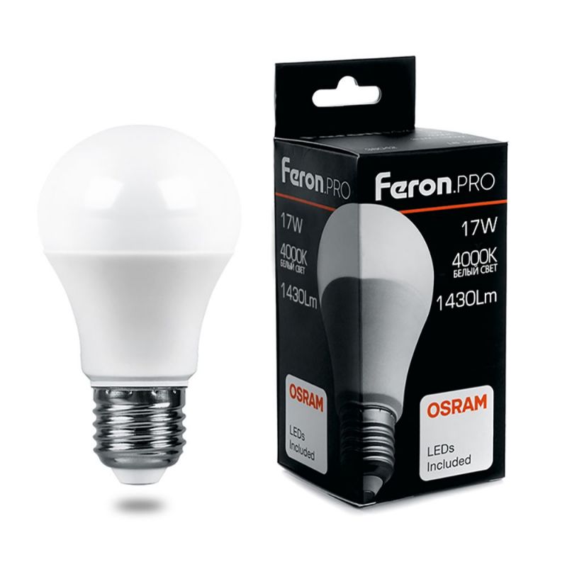 Лампа светодиодная Feron E27 7W 4000K 38039