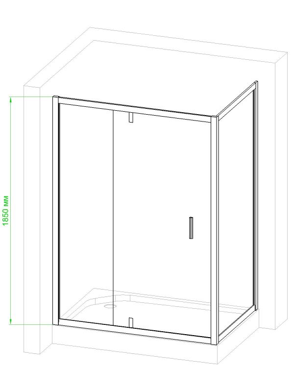 Душевой уголок Royal Bath HV 140x80x185, RB8140HV-C-CH фото 3