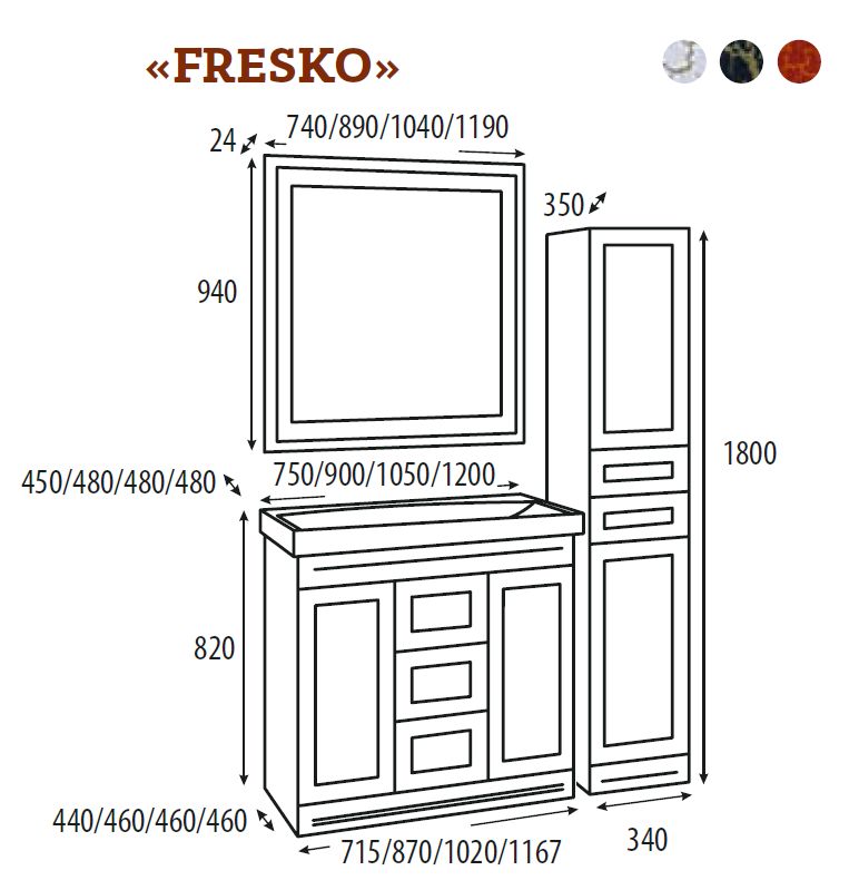 Зеркало Misty Fresko Л-Фре03090-0417