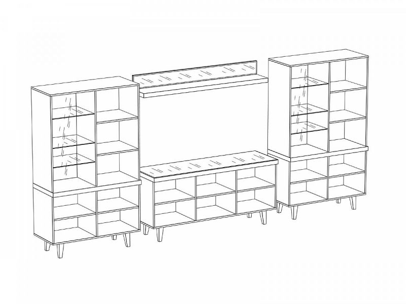 Композиция Kristal 3 ОГОГО Обстановочка черный BD-1754327