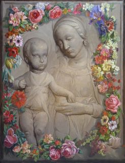 Картина "Мадонна с младенцем" Панов Эдуард Парфирьевич