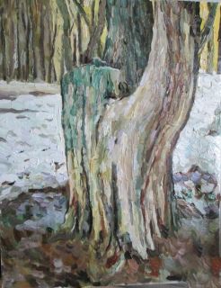 Картина "Дерево-пень" Ягужинская Анна