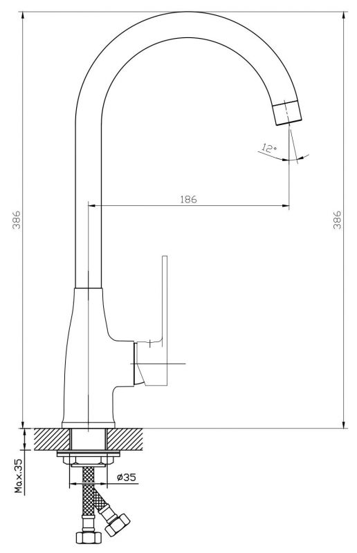 Смеситель для кухни ESKO Belgrade BD 519