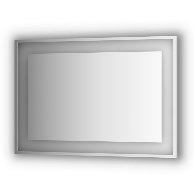 Зеркало в багетной раме со встроенным LED-светильником 27,5 W 110x75 Evoform LEDSIDE BY 2206