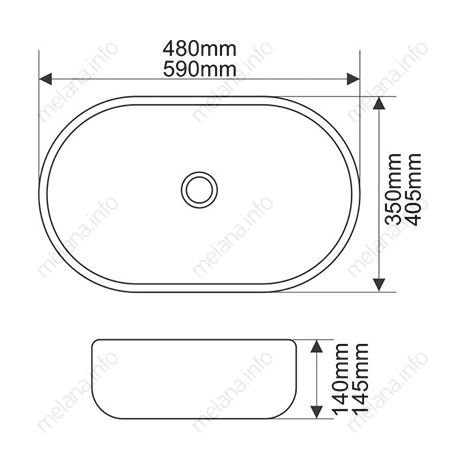 Раковина Melana 5006-805 фото 2