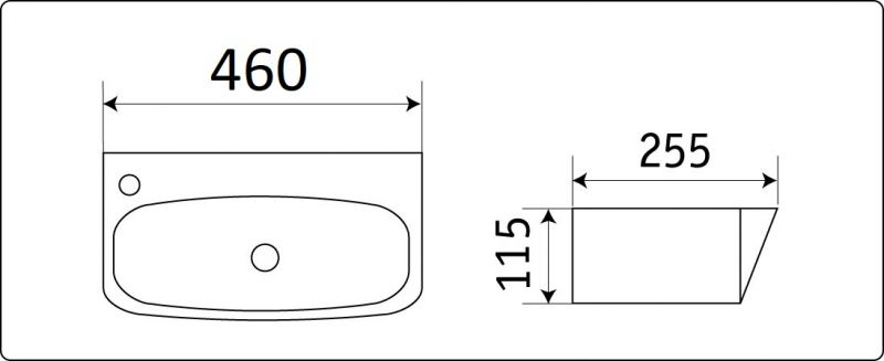 Раковина CeramaLux N 9055